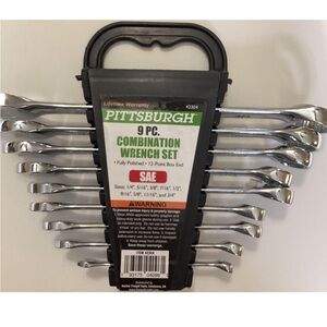 Pittsburgh 9 Pc Combination Wrench Set